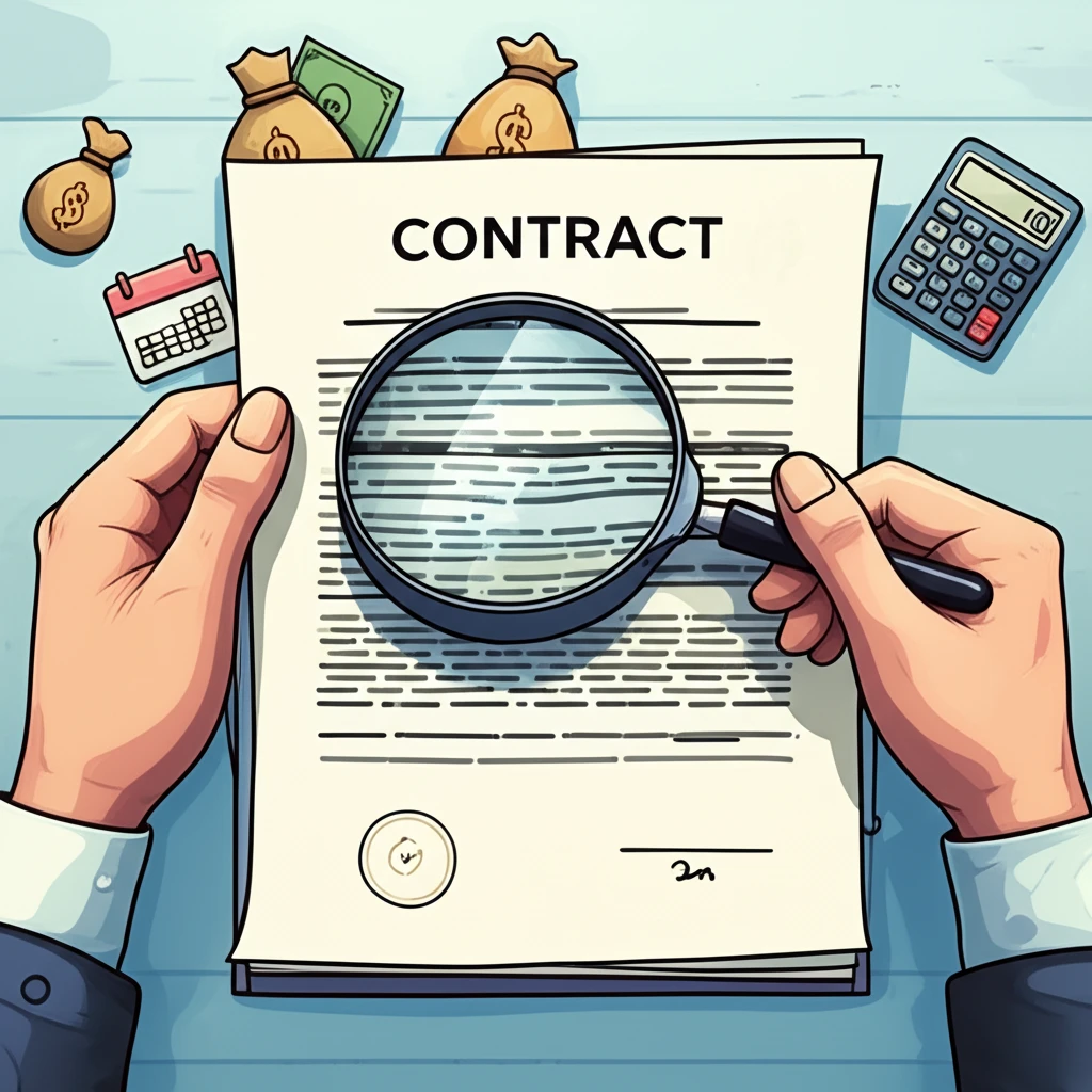 대출 계약서 확인 항목 이미지