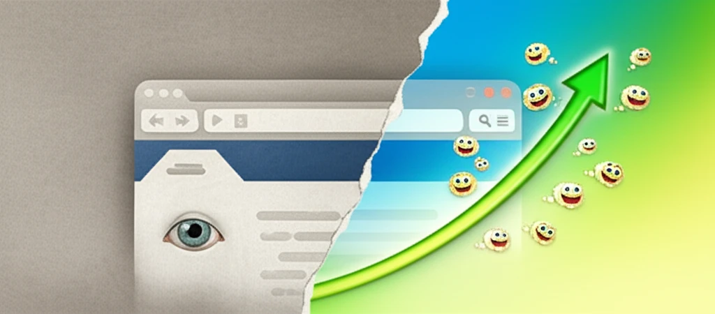 콘텐츠 성과 지표 개선 그래프 이미지