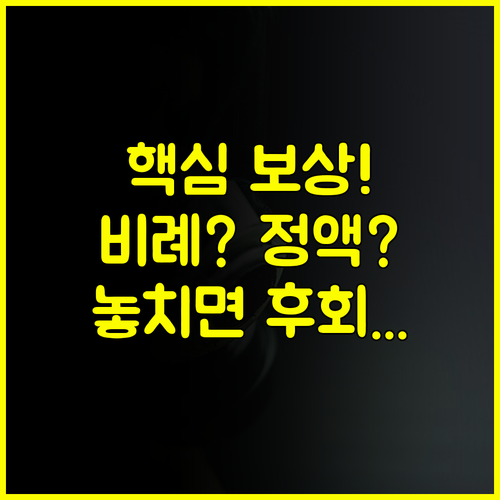 롯데 다이렉트 운전자보험 지금 당장 점검해야 할 보상과 비례 보상 정액 보상 차이