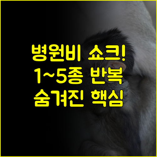 예측불가 의료비 대비 1~5종 수술비 반복 지급 전략